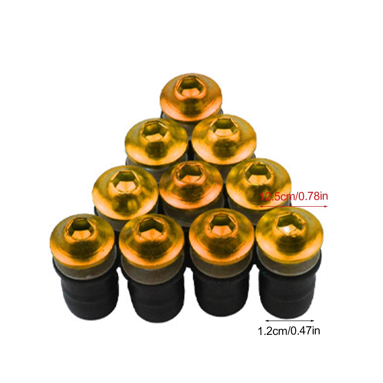 Viti Per Carenatura Moto M5 X 16 Mm - 10 Pezzi Con Chiave, Nero, Per Parabrezza E Modifiche - Foto 3