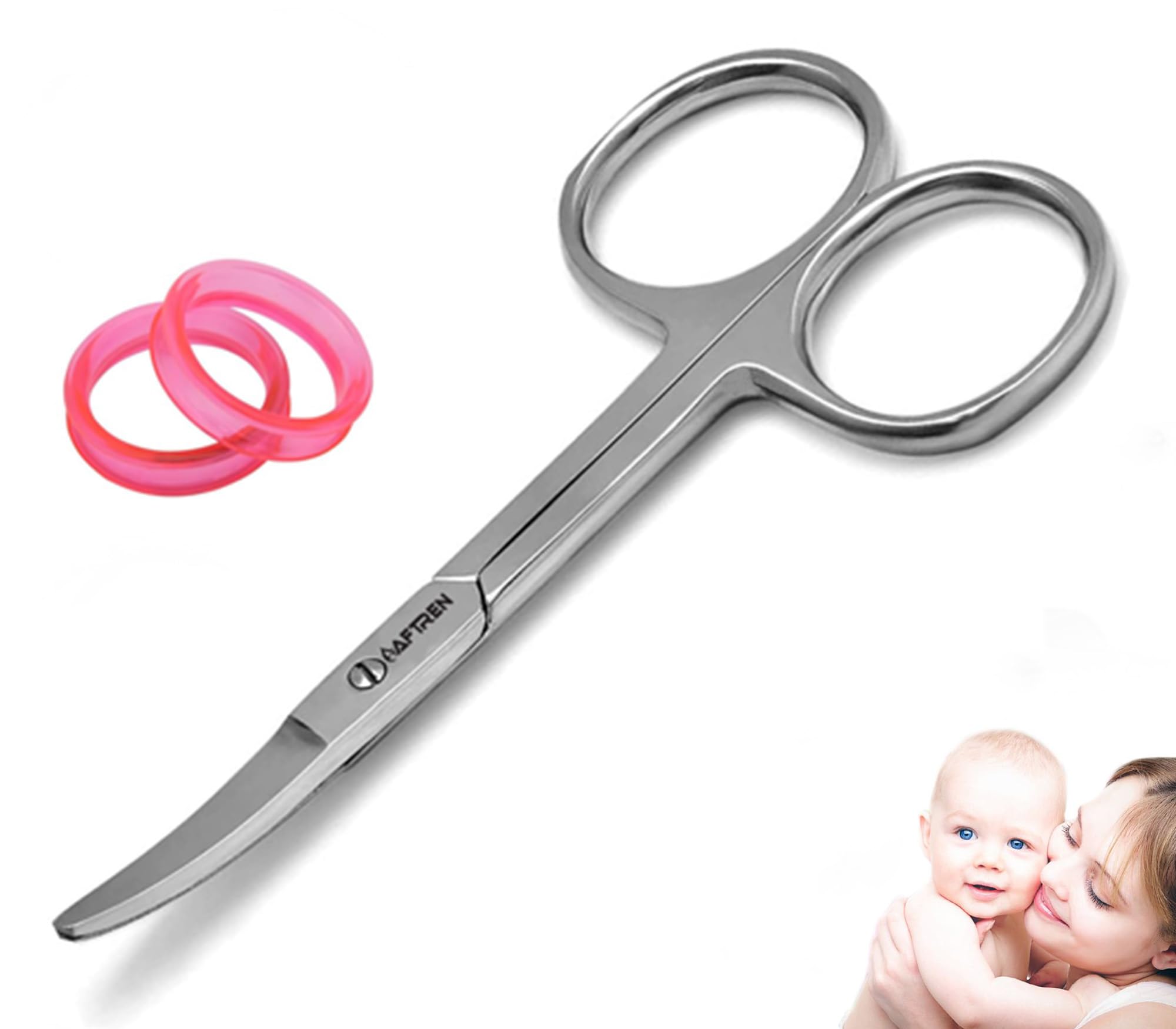 Ciseaux à ongles pour bébé Coupe-ongles de sécurité Coupe-ongles pour bébé Outil de manucure pratique en acier inoxydable pour soins des ongles