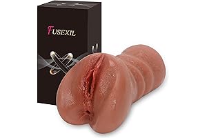 Male Masturbator Lifelike Sex Doll 3D Textured 2in1 Brown Realistic Pussy Adult...