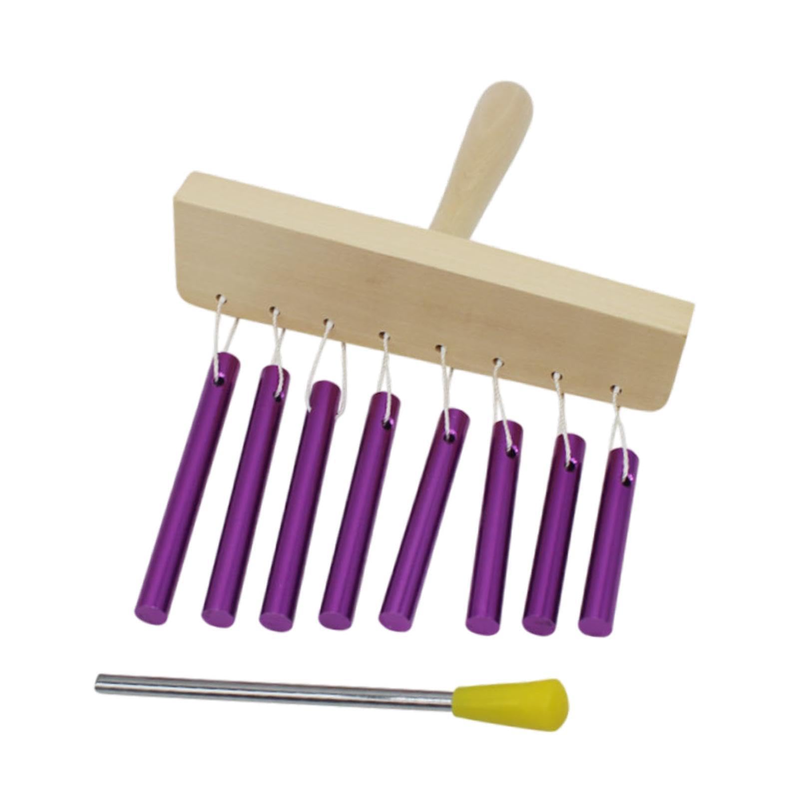 Carillon éolien Portable pour Bureau, Outil Pédagogique pour Le Bureau et La Maison, Violet