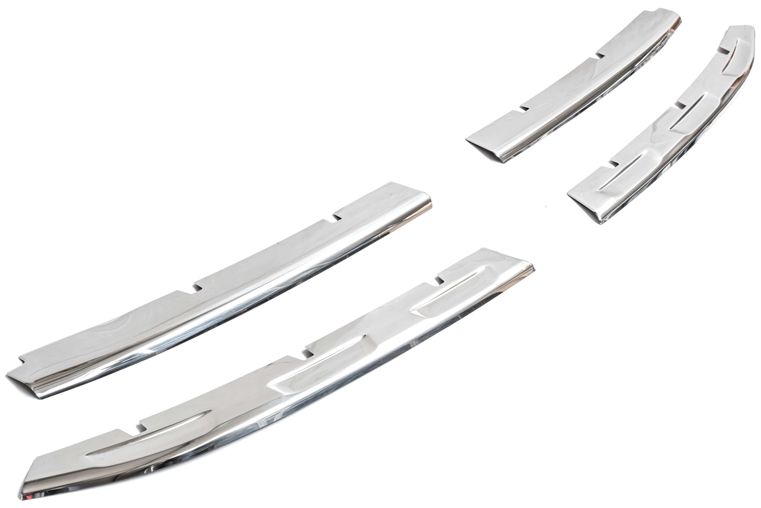 RECAMBO Edelstahl-Rahmen für Frontgrill - glänzende Chrom-Zierleiste zur optischen Veredelung - passgenaue Fahrzeugintegration - passend fürVW Tiguan II + Allspace Facelift | BJ ab 2020