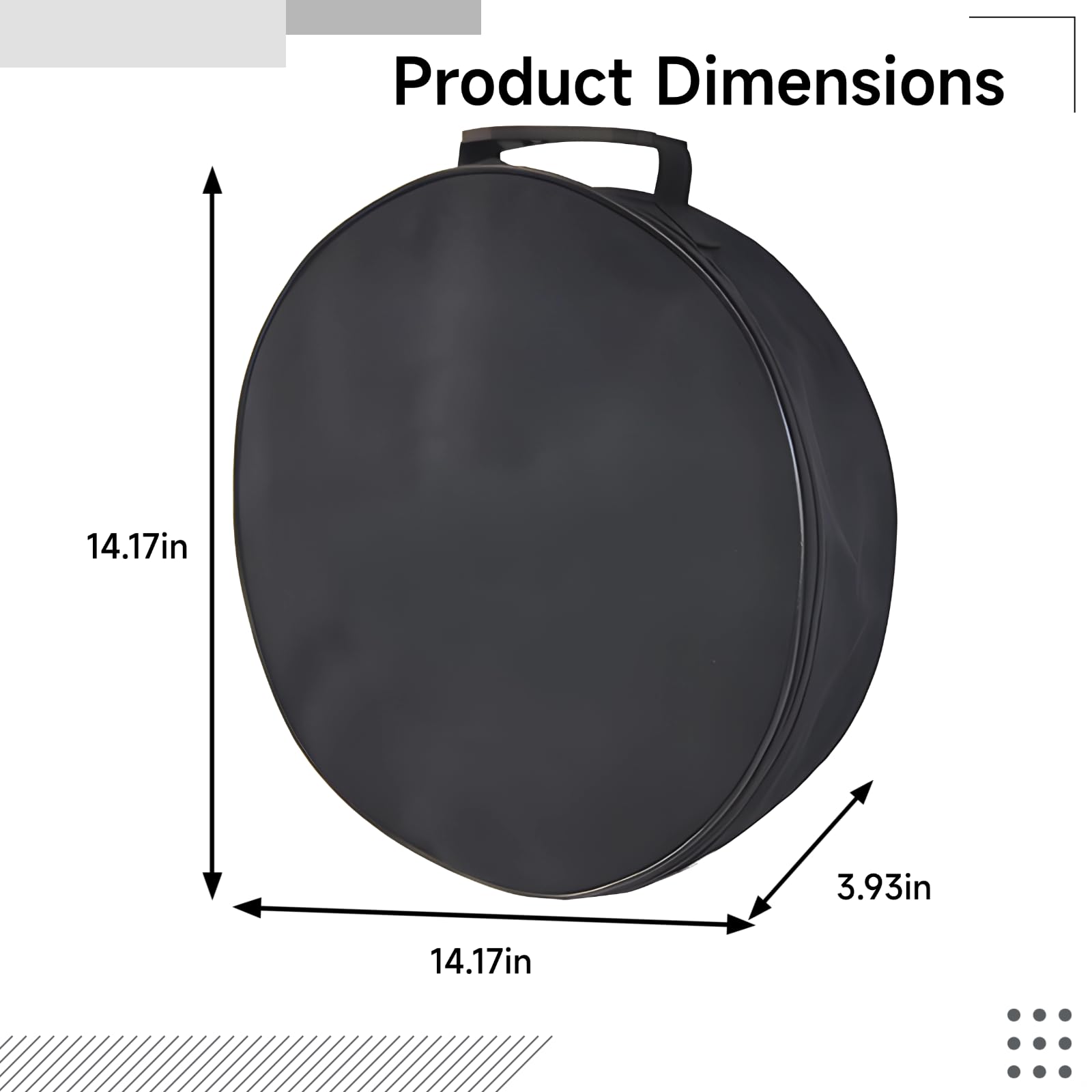 Borsa portatile per cavi di ricarica Ev, borsa caricabatterie per veicoli elettrici da 14,2 pollici con cerniera, realizzata in tessuto Oxford 600D, organizer impermeabile per cavi sottili da