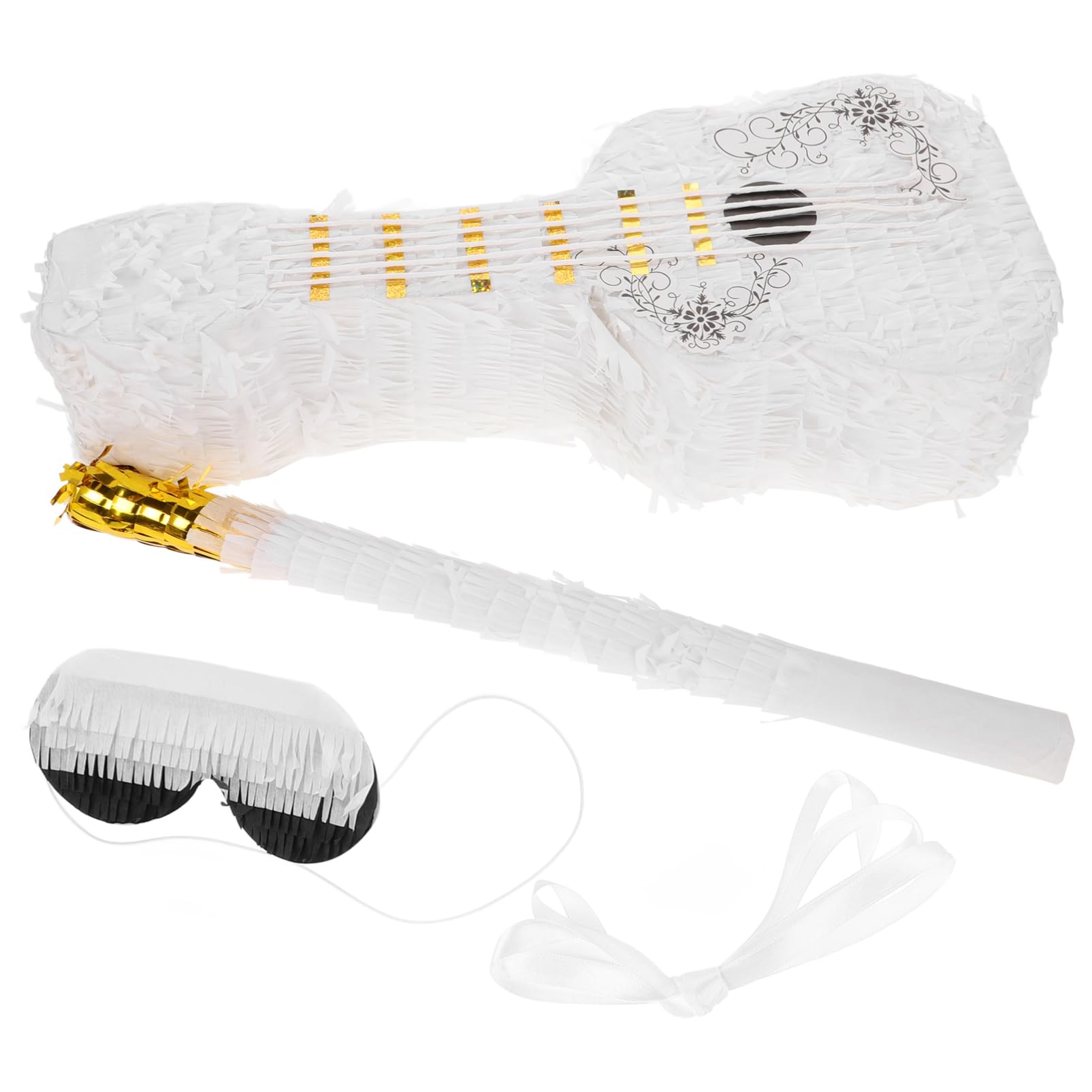 HANABASS Violin Shaped with Stick Candy Filled Party Decoration for Birthdays Fiesta Celebrations and Fun Activities for Boys and Girls and