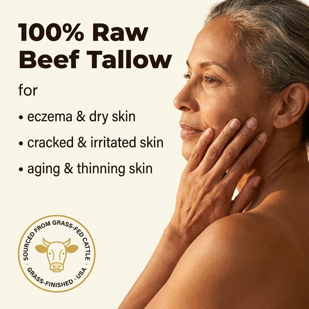 Ingredienti naturali: il nostro balsamo al sebo di mucca alimentato con erba è realizzato esclusivamente con ingredienti naturali, tra cui sebo di manzo e oli essenziali. Senza profumo