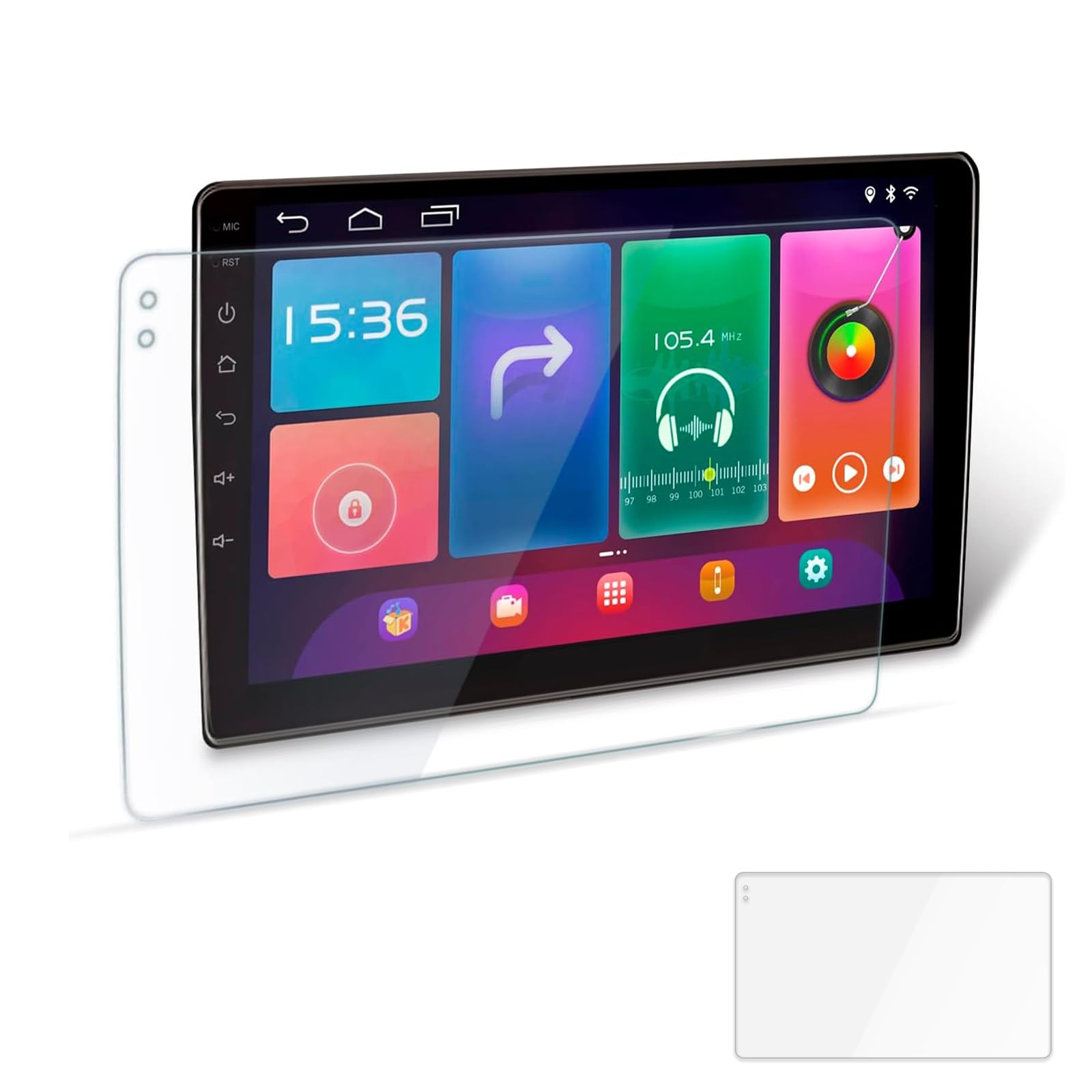 1 PC Car Navigation Tempered Film, 9" Sensitive Smooth Central Control Touch Screen Tempered Glass Protective Film, Waterproof Explosion-proof Film Accessories, for Most Models (Transparent)