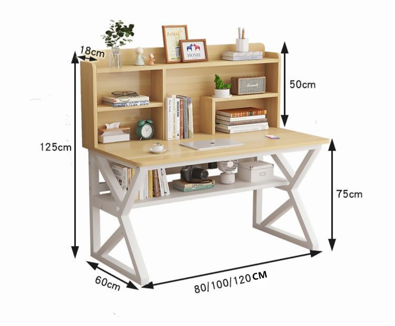 Amazon | TYWXYBN 学習机 組み立て簡単 大容量 収納袋付き 学習机