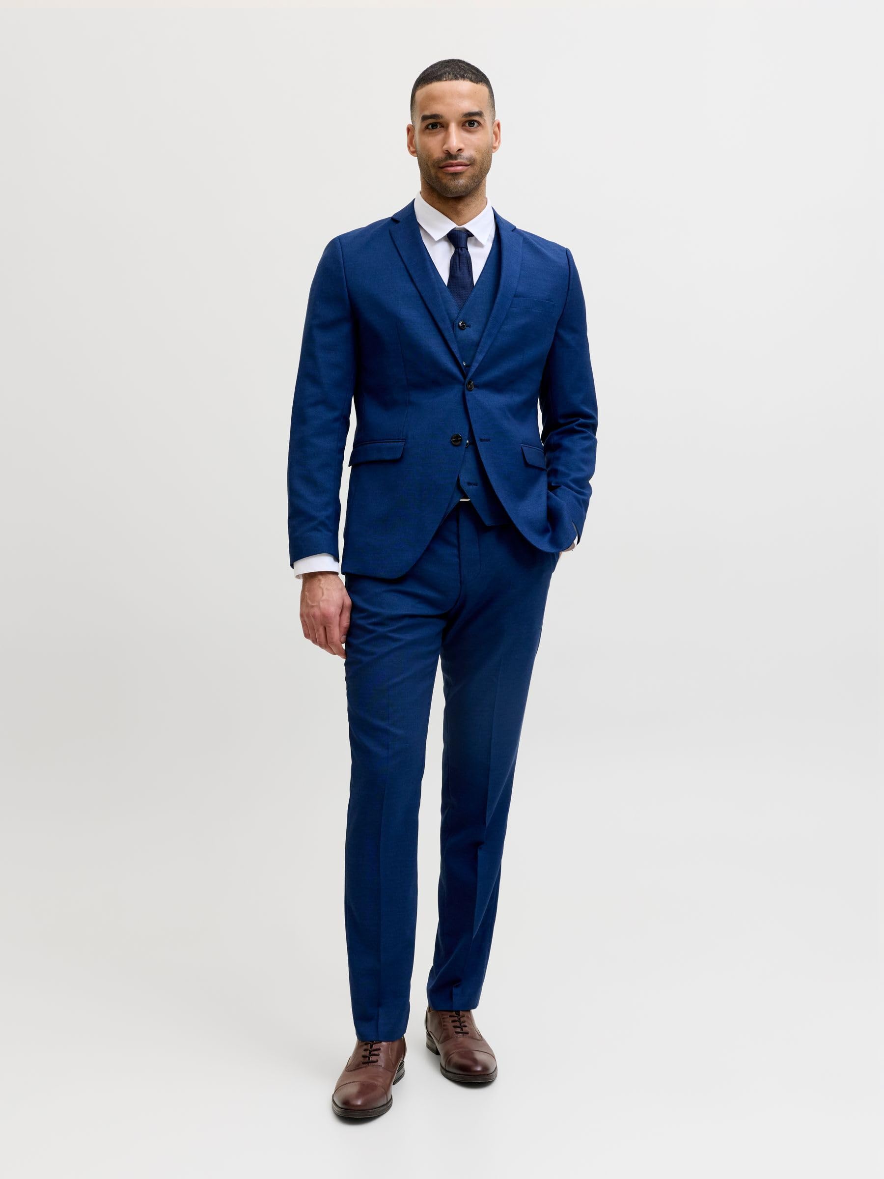 JACK & JONES Blazer croisé et Pantalon de Tailleur JPRSOLARIS Costumes Super Slim Fit