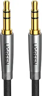 UGREEN 3.5mm オーディオケーブル オスオス 高耐久ナイロン auxケーブル 3.5mmステレオミニプラグ ヘッドホンケーブル ナイロン編み オスオス オーディオケーブル 高耐久性 ヘッドホン/スピーカー/音響/車/iPhone/iPad/iPod/PCなどに対応