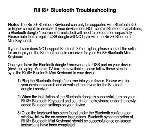 Rii Mini Bluetooth Keyboard With Touchpad＆Qwerty Keyboard, Backlit Portable Wireless Keyboard For Smartphones/ Laptop/Pc/Tablets/Windows/Mac/Tv/Xbox/Ps3/Raspberry Pi .(I8+ Blue) #TOP4