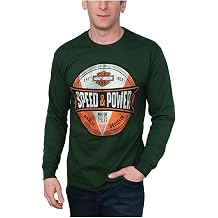 Men's Dial Speed & Power Long Sleeve Crew-Neck Shirt - Green