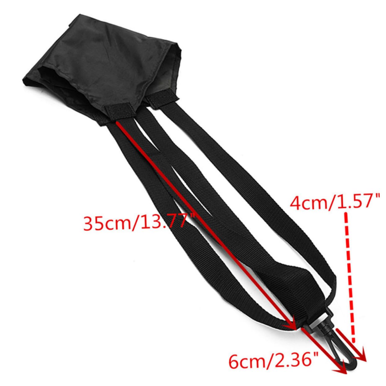 TOGEVAL Swim Training Resistance Belt Lightweight Fast-Drying Portable Swimming Drag Parachute