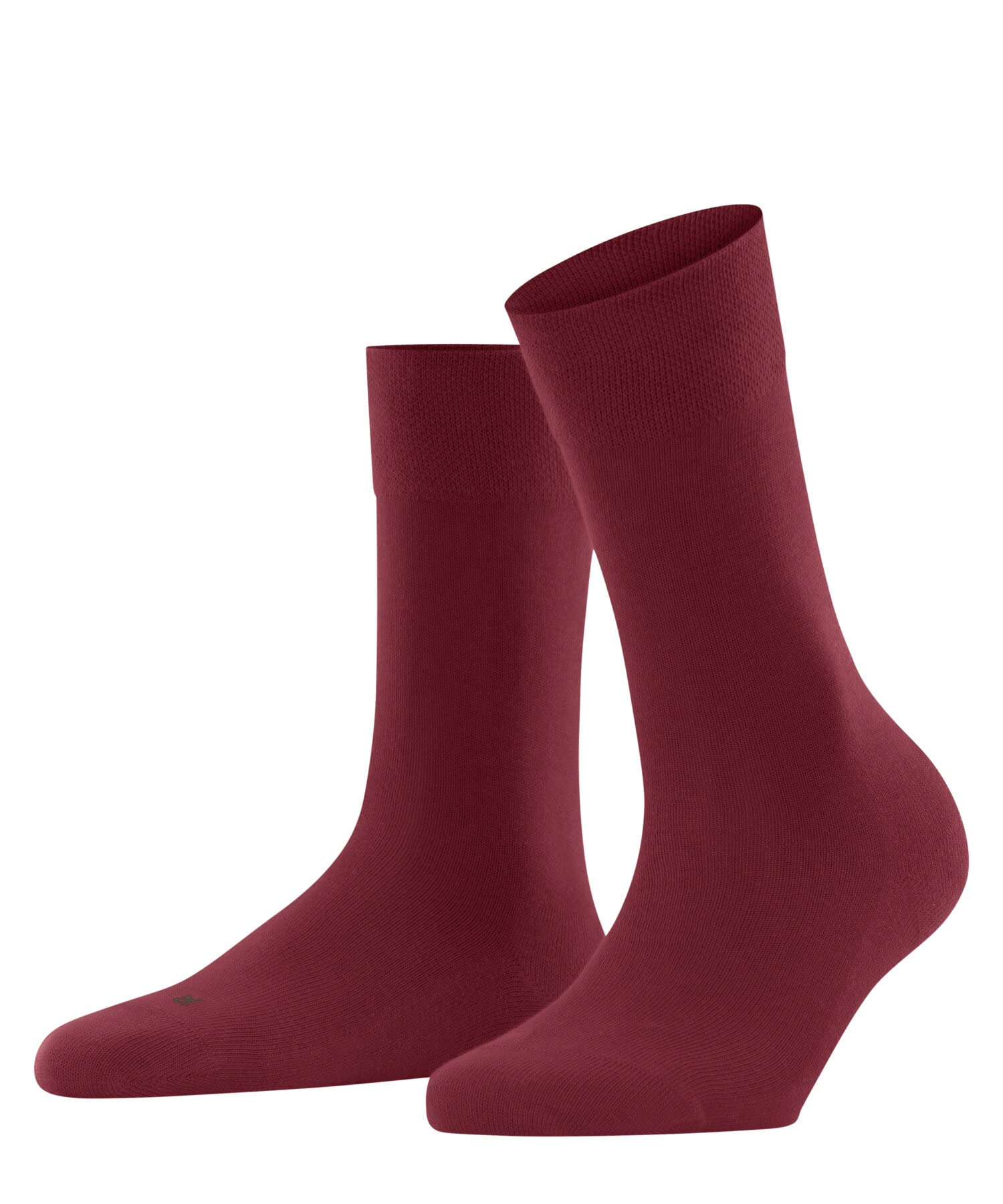 FALKE Women's Sensitive London W So Cotton With Soft Tops 1 Pair Socks, Red Scarlet 8228, 5.5-8