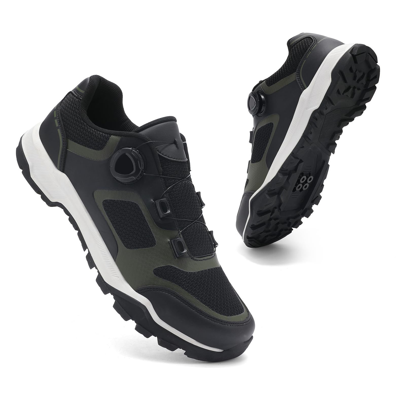 LZQpearl Męskie buty rowerowe, szosowe buty do jazdy na rowerze górskim, spin shoestring, kompatybilne z wyglądem SPD SPD-SL Delta Cleats spinning peloton buty