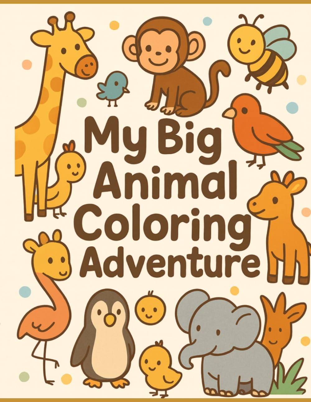 My Big Animal Coloring Adventure: 25 Fun & Easy Coloring Pages for Kids (Ages 3–8) (THE COLORING WORLD)