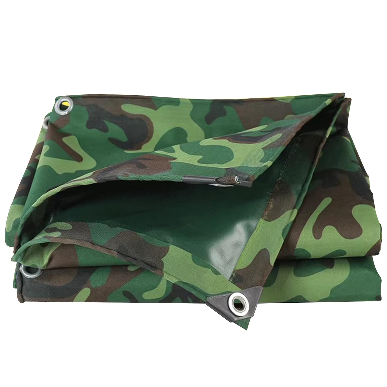 Gjmssmy Camouflage Tarp Cover, 450G/M², Tear Resistant Tarpaulin With Grommets And Reinforced Edges For Outdoor Use