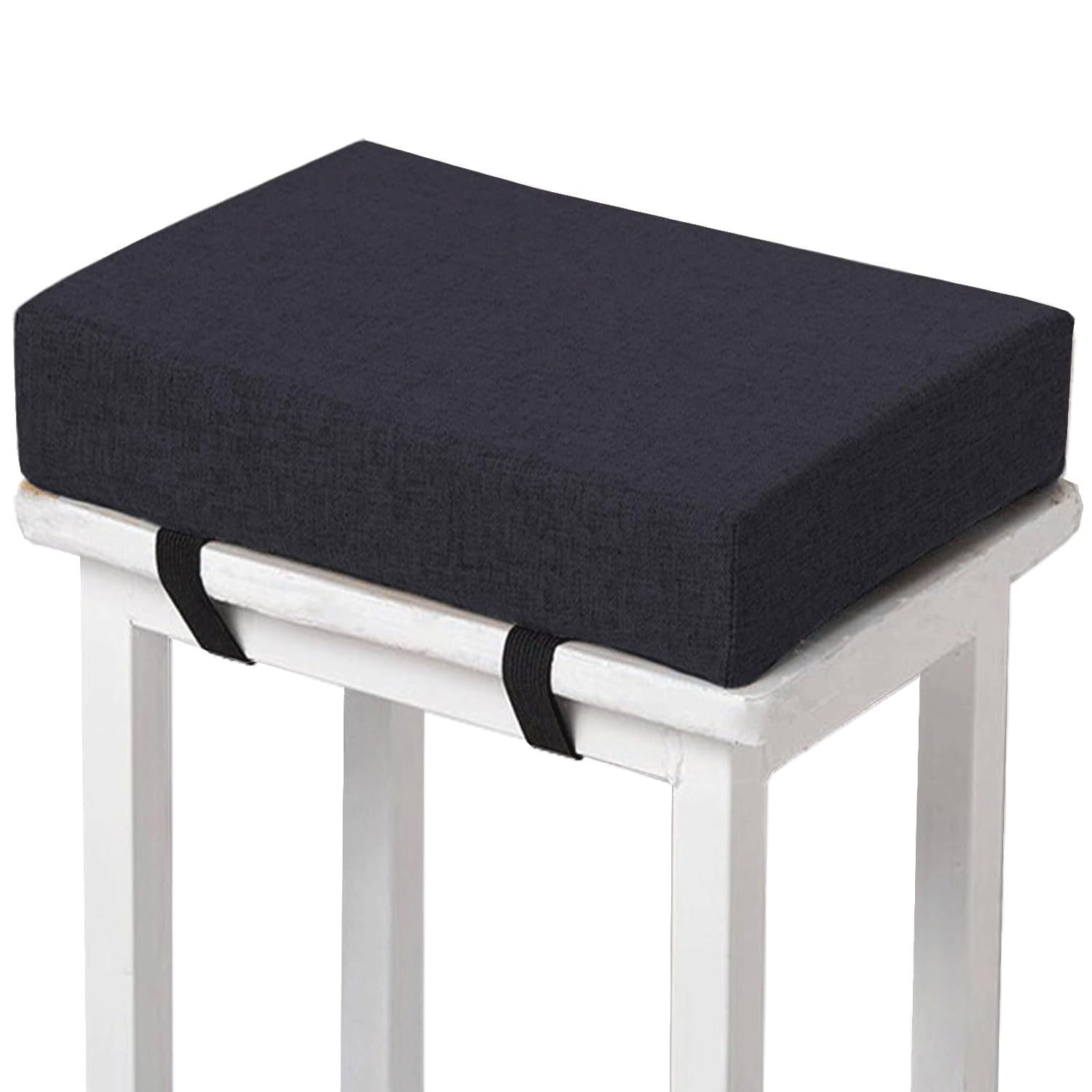 Hkjgnh H15 Memory Foam Square Seat Cushion3/ 5/8Cm Thick,35/40/45/50Cm Rectangular Stool Cushion,Anti - Slip, Seat Cushion Seat Pads Dining Chairs With Removable Cover For Kitchen Bar Chairs(,1Pc 45X45x8cm)