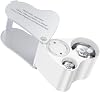 SOME 30 x 60 x Jeweler Magnifier with LED Light - For Jewelry, Gems, Rocks, Stamps, Coins, Antiques, Models and Photos