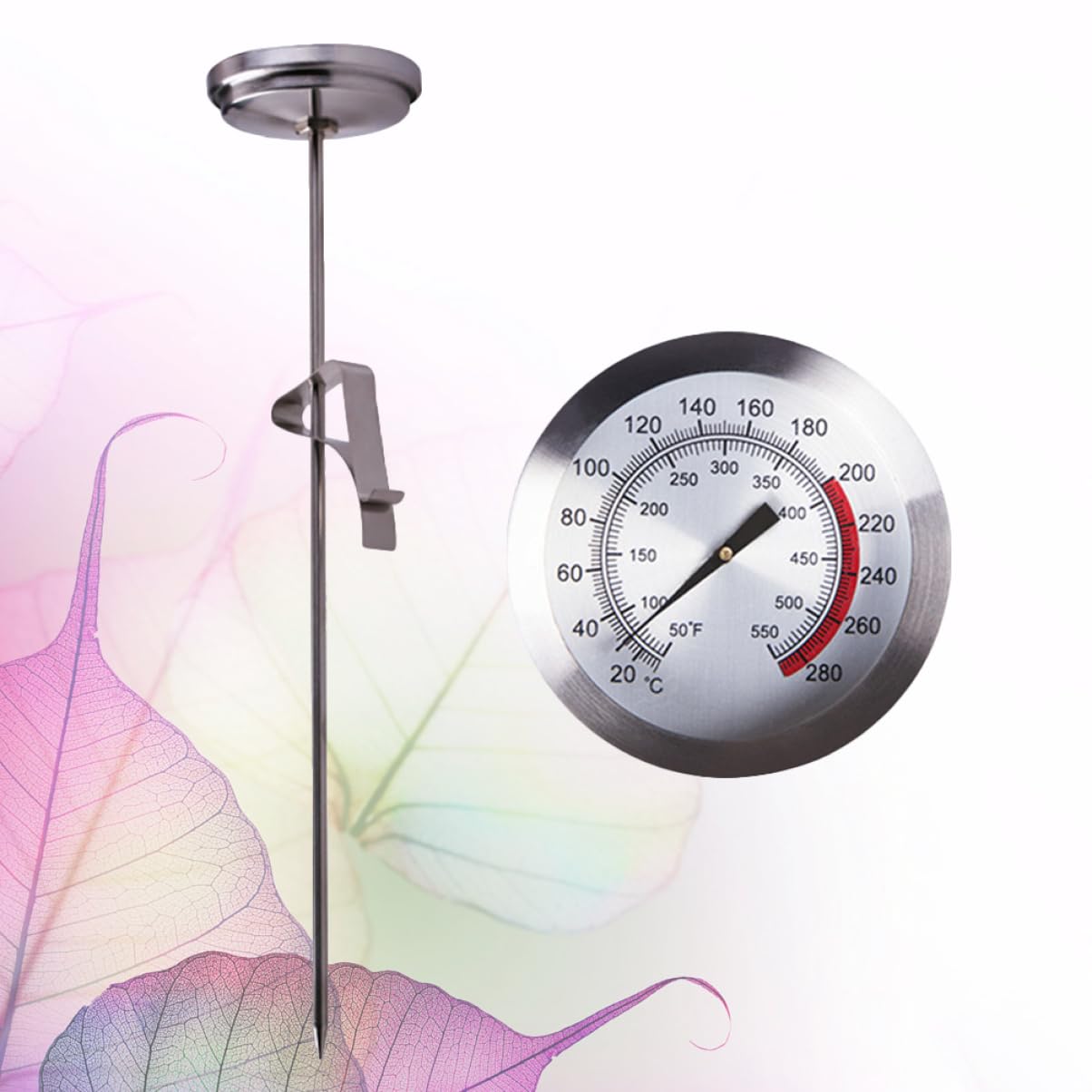 Cabilock 3 Piezas Termómetro Para Olla Frita Termómetro Para Freír Para Hornear Para Cocinar Lectura Instantánea Para Cocinar Carne Barbacoa Tallo Freír