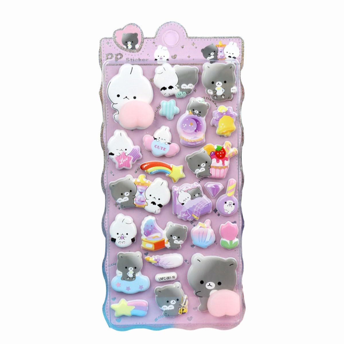 Amazon | おしり シール かわいい うさぎ 動物 ぷくぷく キャラクター