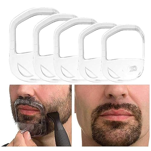 RIMOL Herramienta moldeadora de barba, bigote y perilla para peinado facial, plantilla de peinado para el cabello de la cara para hombres -