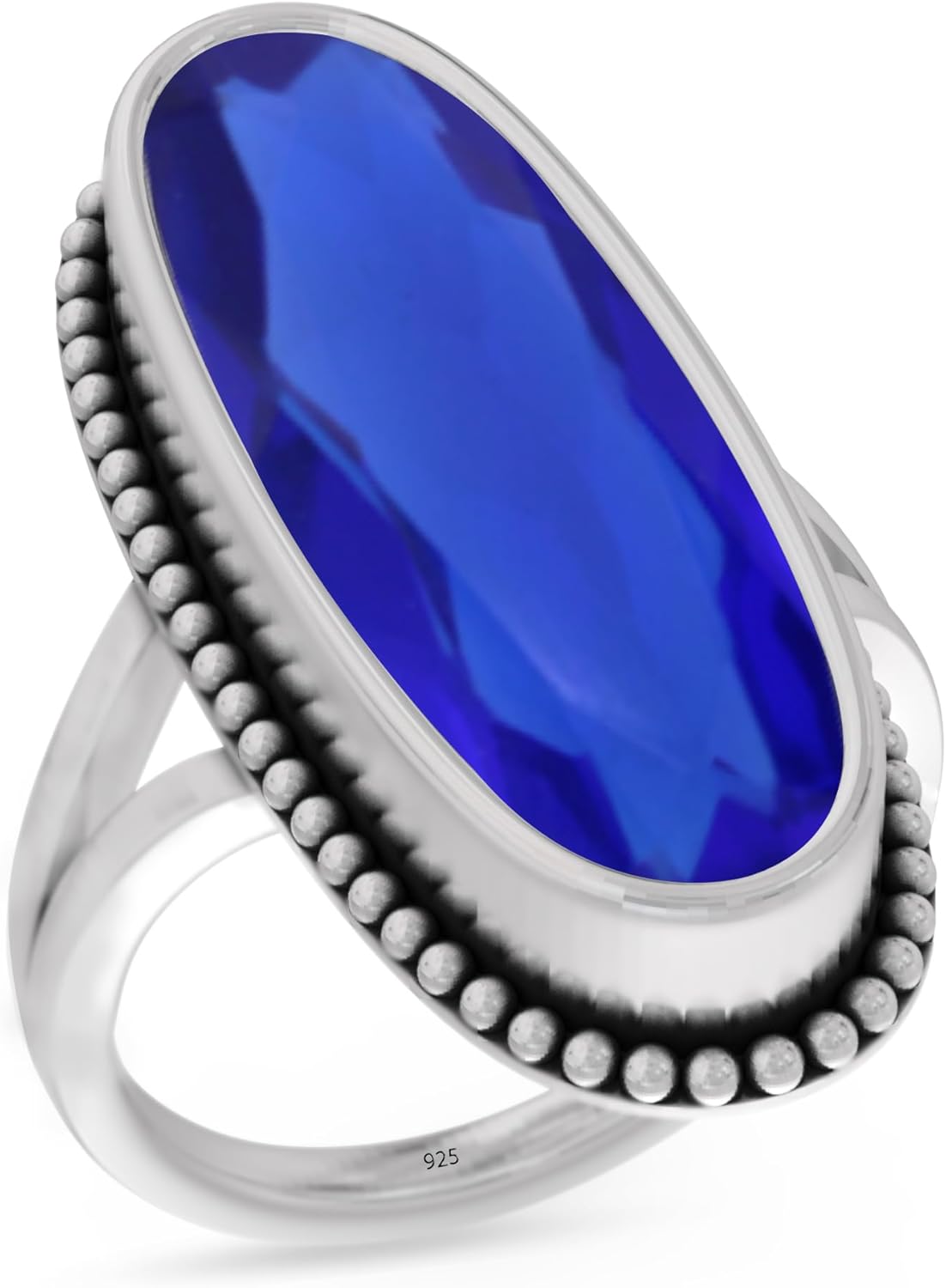 925 Sterling Silver Ring For Womens Gemstone Ring Sterling Silver Dainty Ring Bezel Set Gemstone Ring