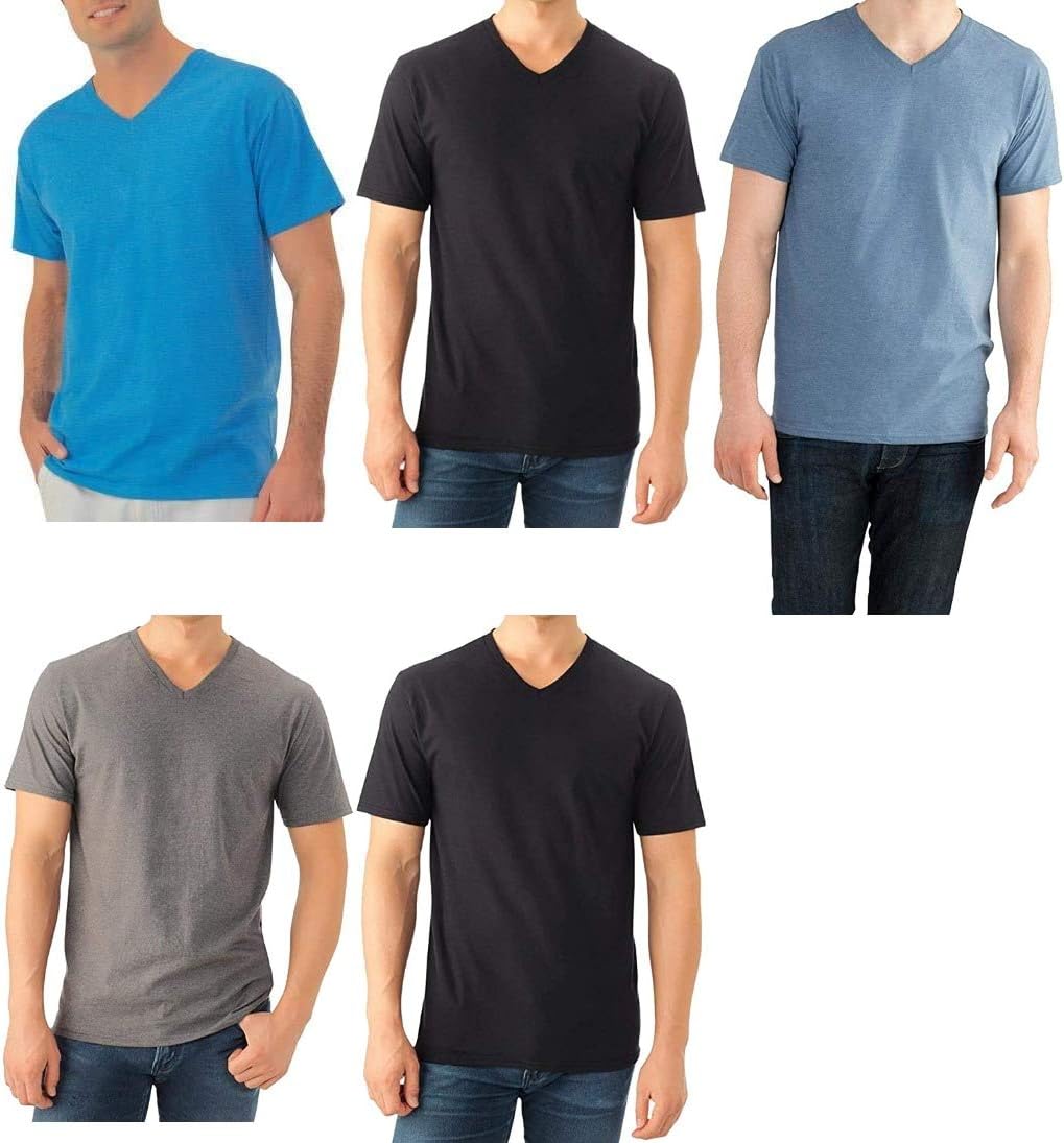 Men's V-Neck Tee (Pack of 5)