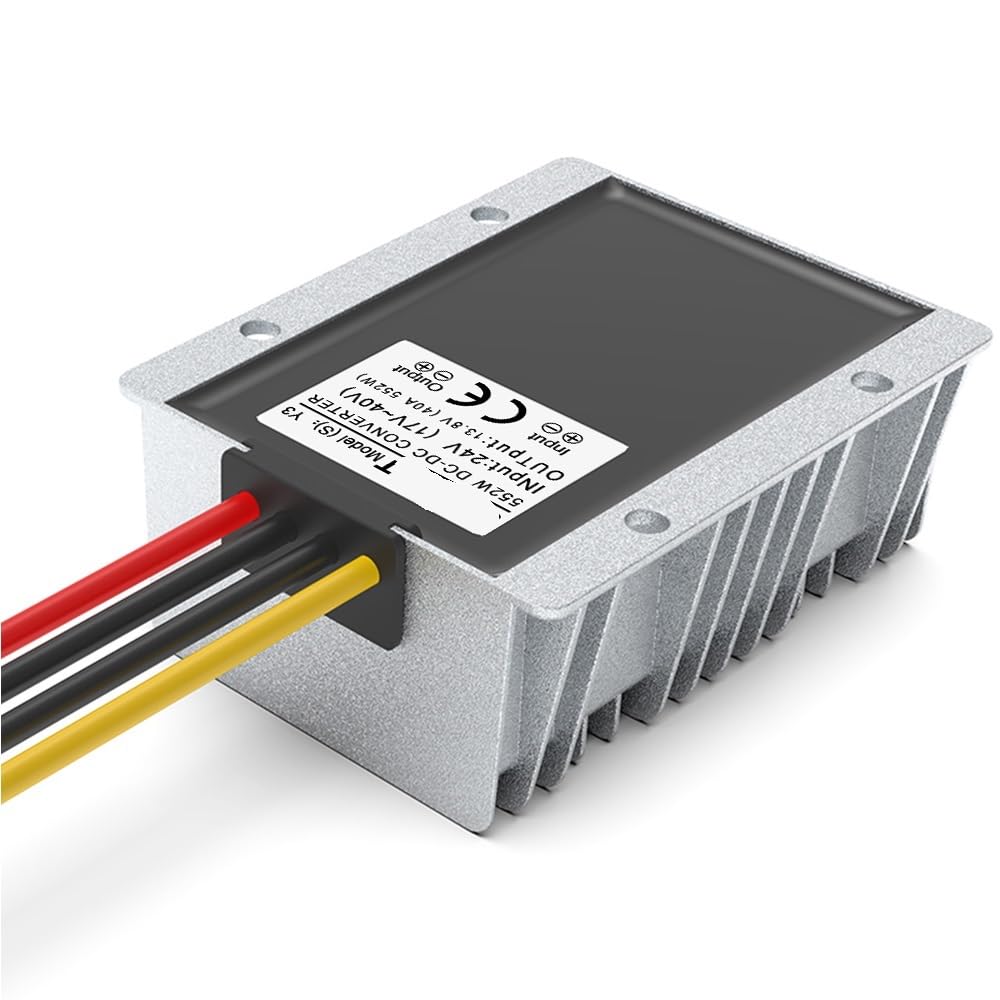 Przetwornica redukcyjna DC-DC 24 V do 13,8 V (wejście 17 V do 40 V, wyjście 35 A), konwerter mocy stałego napięcia