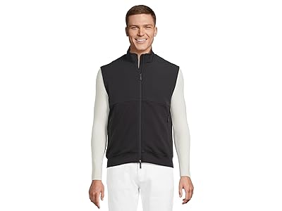 Armani Exchange Stretch Cotton Full Zip Vest Men