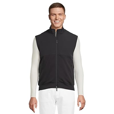Armani Exchange Stretch Cotton Full Zip Vest Men