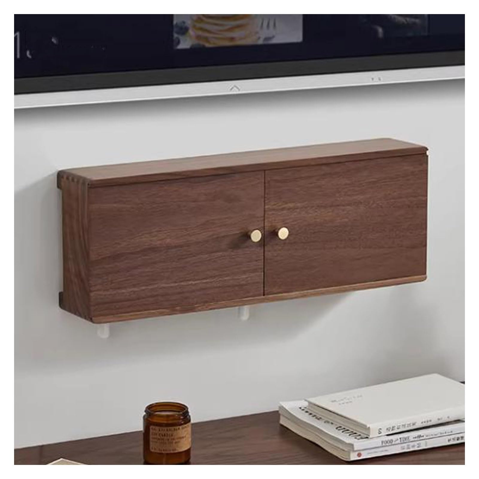 Boîte de rangement WiFi en bois pour salon et chambre