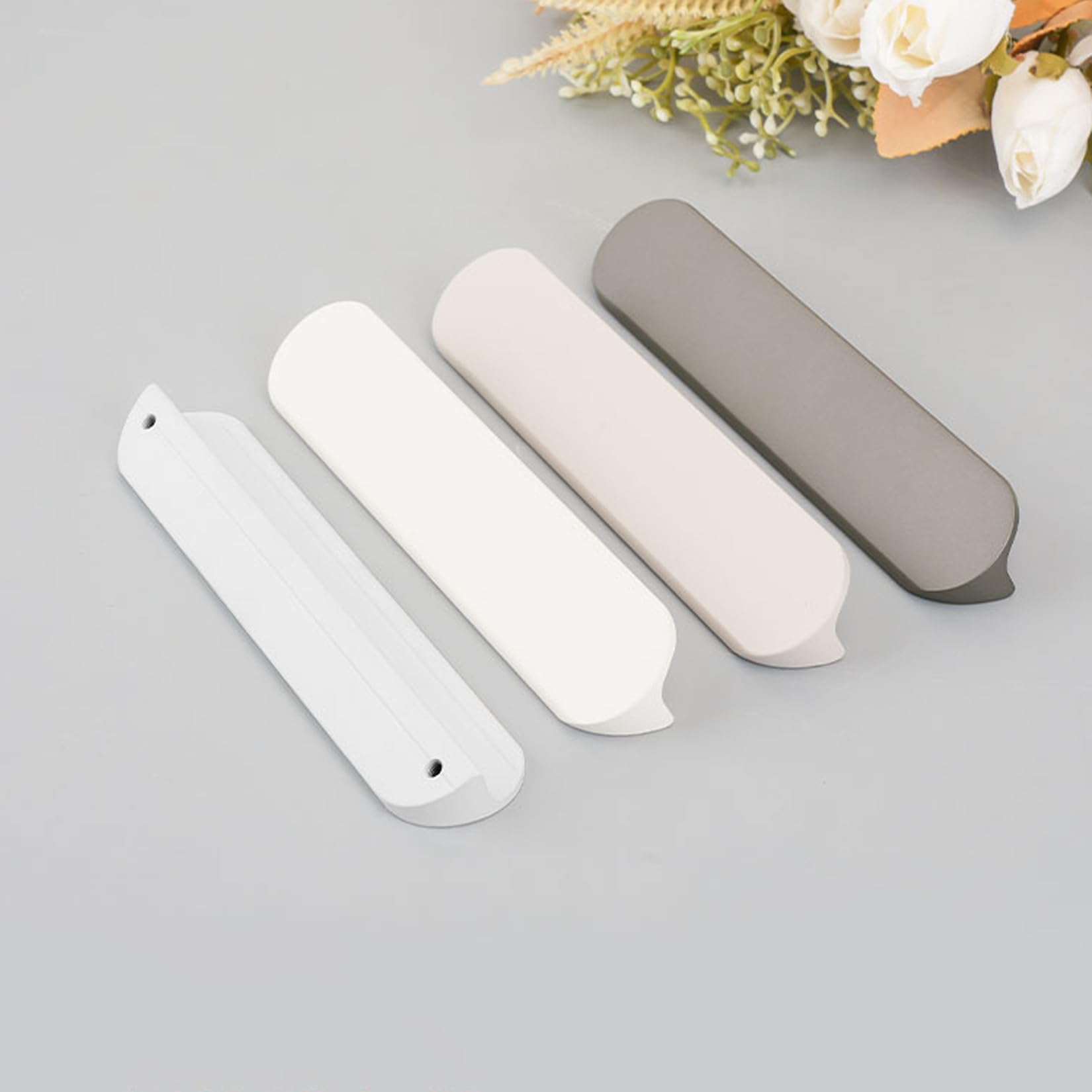 2 Piezas Tiradores para Muebles,Manijas de Puertas,Manillas de barra de Aluminio,Pomos para Armarios de la Cocina,Cómodas,Puertas y Cajones,con Ttornillos (Longitud 500mm,Marrone)
