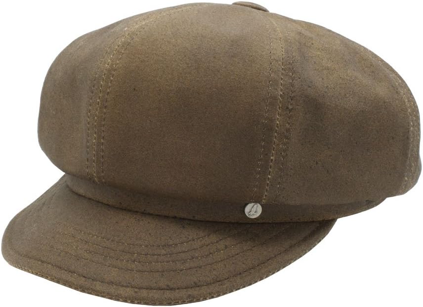 Emstate Premium Lambskin News Boy Made in USA (Distressed Brown Suede)