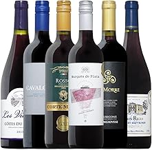 Vinecio Gold Award Winner, Carefully Selected from France and Spain, Red Wine, 6 Bottles x 26.5 fl oz (750 ml), Drink Comparison Set