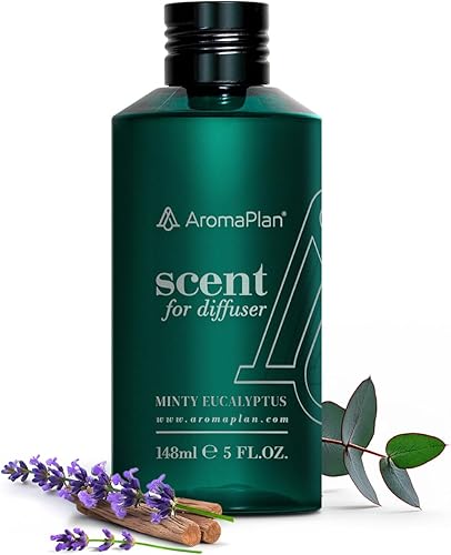 Health Scents - Eucalipto de menta de 5 onzas líquidas, colección Health, aromas naturales y veganos, mezclas de aceites difusores para