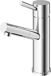 VIGO Noma 7.75 inch H Single Hole Single Handle Single Hole Bathroom Faucet in Chrome - Bathroom Sink Faucet VG01009CH