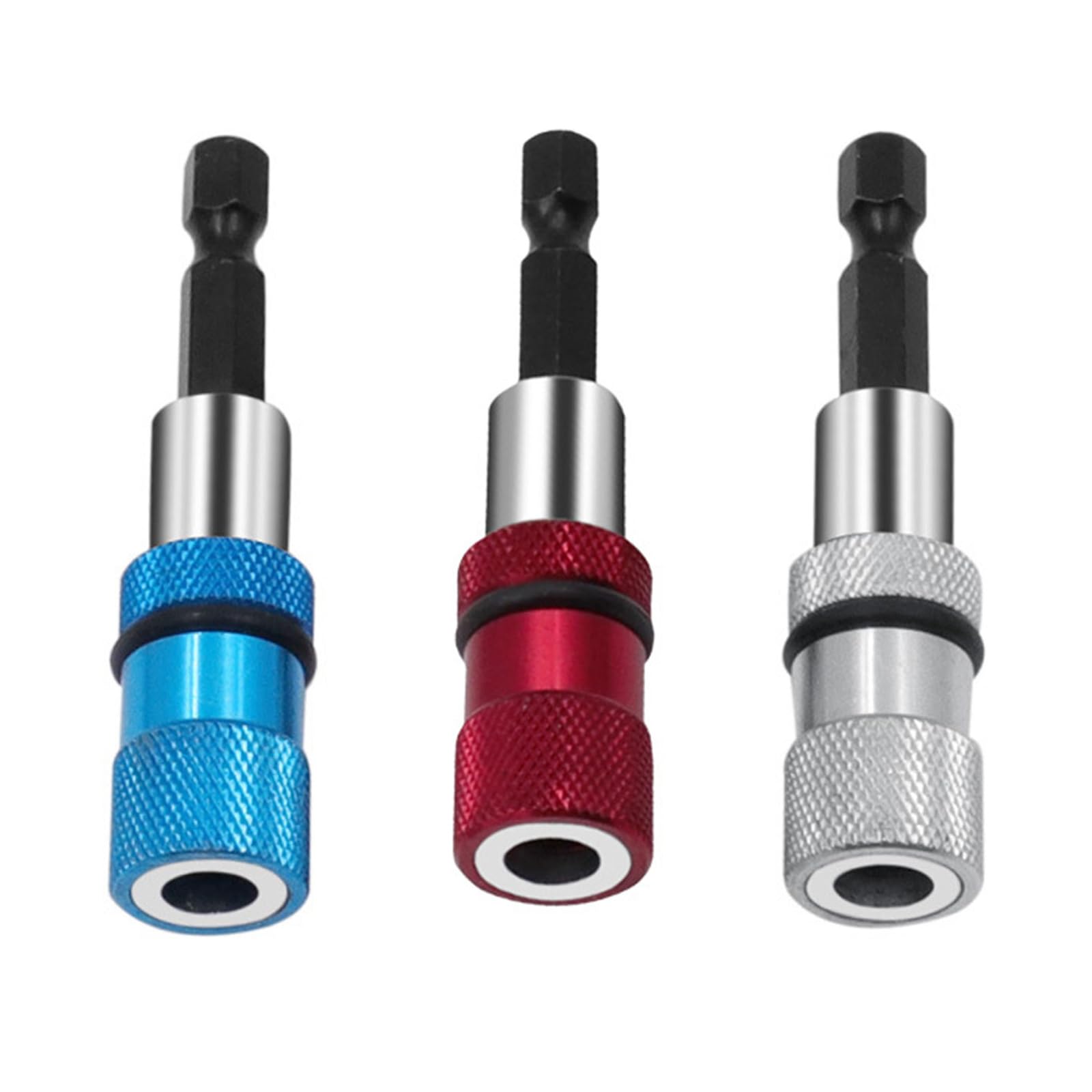 Multicolor Hexagonal Shank Adapter Screwdriver Rods 3Pcs Pack for Drill Driver Bit Extensions Electric Screwdriver Extension Rod