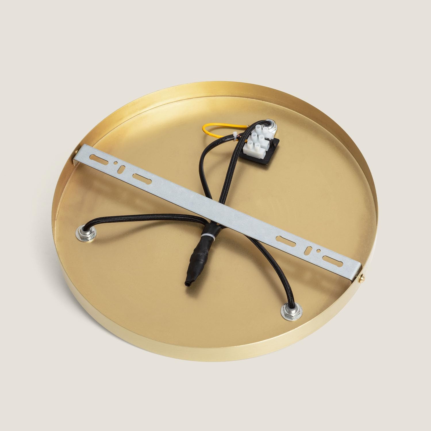 LEDKIA Lámpara Colgante Cristal Kurta Marrón
