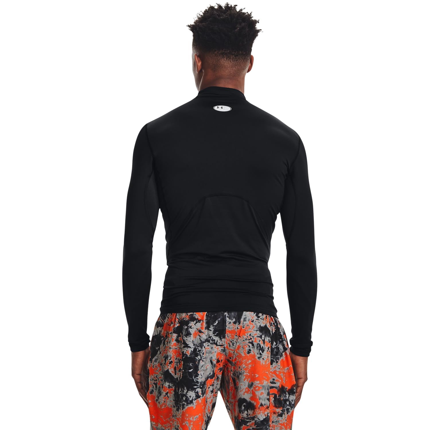 Under Armour ColdGear Armour Mens Compression Mock 3XLT Black-White