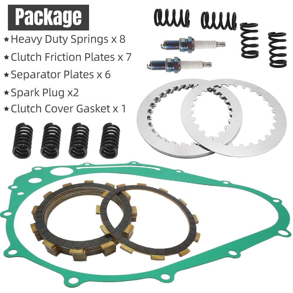 Clutch Kit Friction Plates Heavy Duty Springs And Gasket Compatible For Suzuki Intruder 800 VS800 GL/GLV 1992-2004 - Foto 12