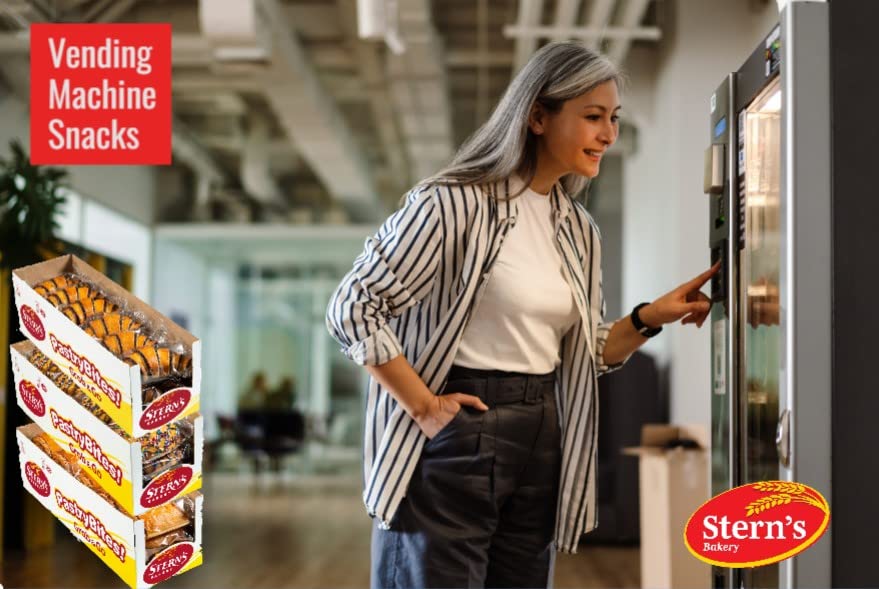 Miniatura 5 de Stern's Bakery Galletas grandes para espolvorear  18 galletas envueltas individualmente  Pasteles daneses de desayuno de 3 onzas  Aperitivos para