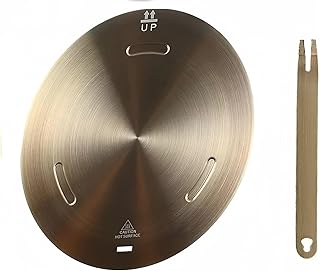 Induction Cooktop Adapter Plate, Heat Diffuser Induction Plate for Gas Stove, NISPOTDOR Induction Converter Disk for Kitchen Cookware Accessories 9.45inch