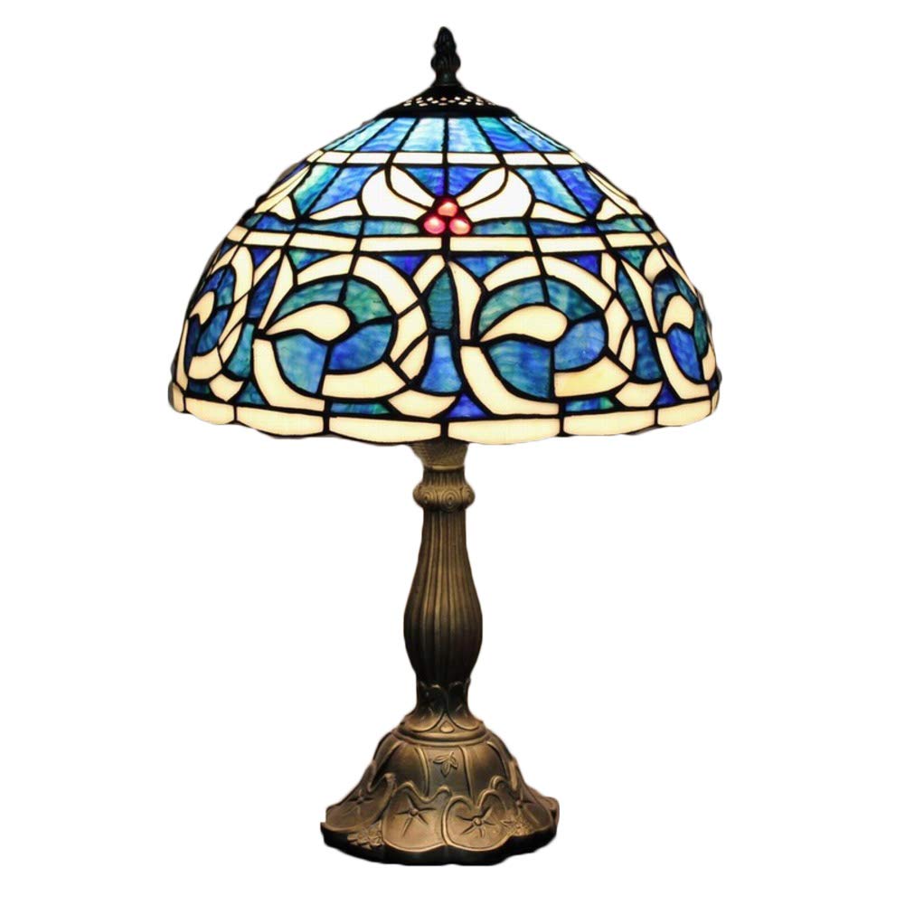 Tiffany Table Lamp Stained Glass Lotus Style Table Lamps Height 18 Inch
