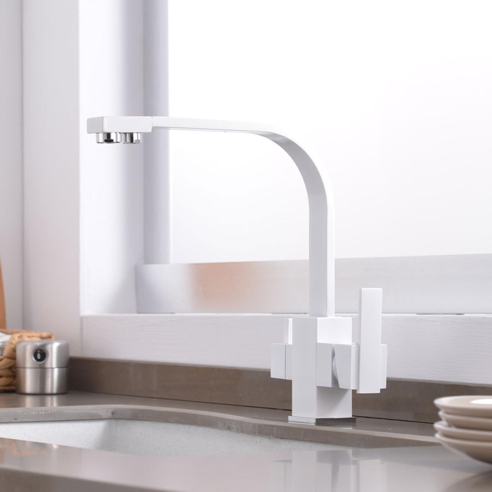 Kitchen Copper Hot and Cold Water Purification Sink Faucet