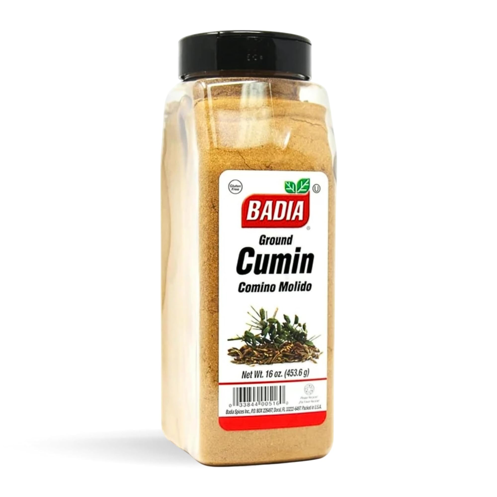 Badia Ground Cumin, 16 oz – Comino Powder for Authentic Aromatic Flavor in Cooking, Baking, & Seasoning