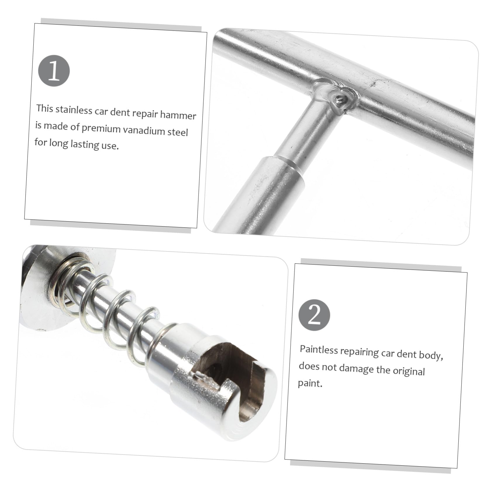 Kit de Herramientas Coche para Extracción de Abolladuras sin Dañar Pintura Martillo Deslizable con Extractor y Lengüetas Incluye Gomas de Varios para Reparación Rápida Carrocería