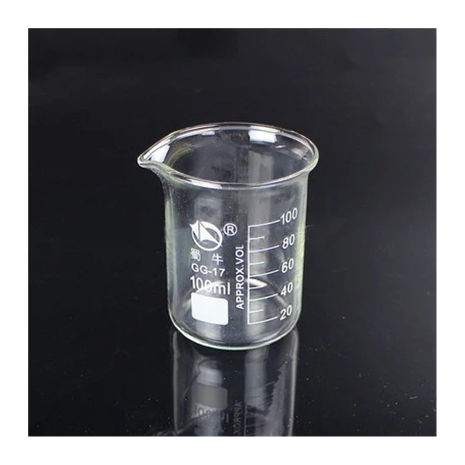 Becher in Vetro borosilicato da 5 ml a 3000 ml Becher Resistente alle Alte Temperature Attrezzatura da Laboratorio Vetreria Materiale Scolastico(500mL 8 Pieces)