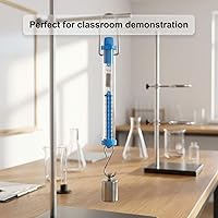 Vista 8 de QWORK Báscula tubular de plástico para resorte, capacidad de 1N, 5N, 10N, 20N, 30N, Calibración de gramos y Newton, capacidad de cero, tubo colgante