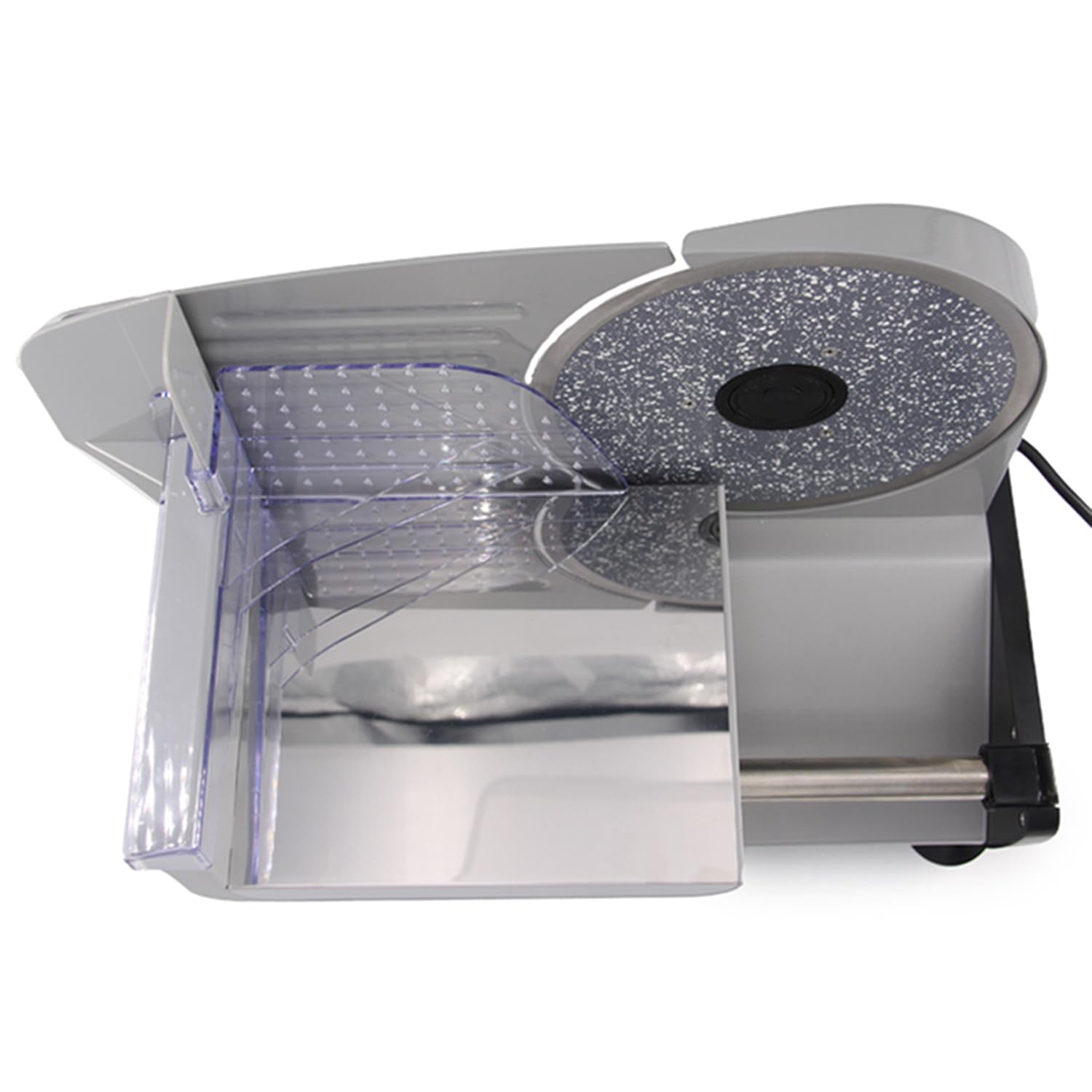 LITTLE BALANCE 8702 Easy Cut Ceramica, Affettatrice elettrica, Affettatrice per prosciutto, Lame in acciaio inossidabile, Spessore regolabile 0-15 mm, Per affettare carni, salumi, pesci, formaggi, 200