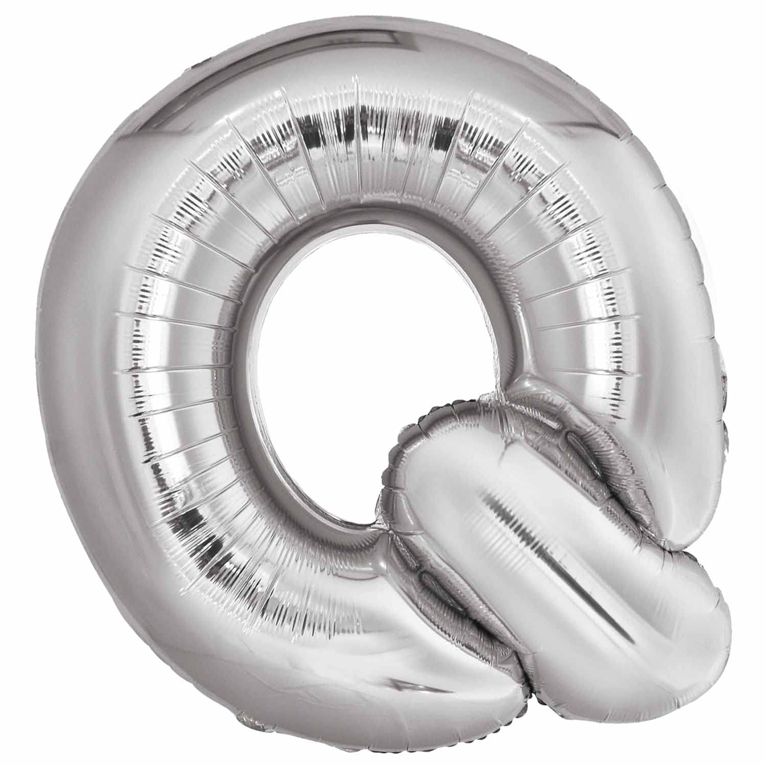 Amscan 9915611 - Silver Large Letter 'Q' Foil Balloon - 34"