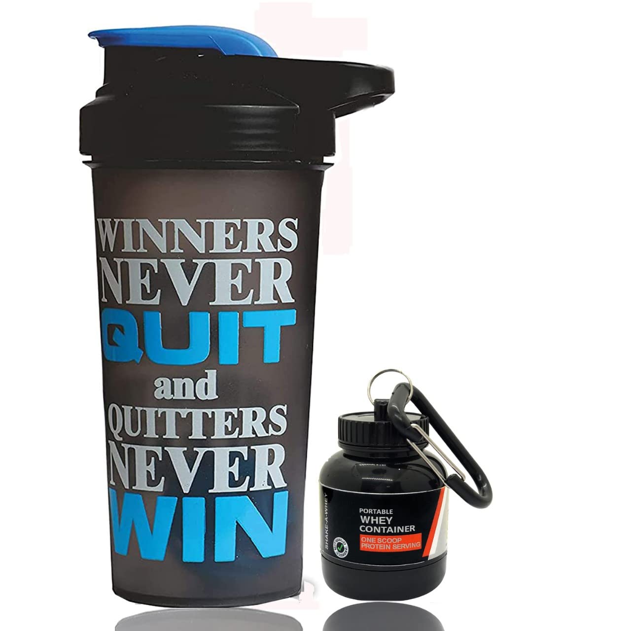 MOTIVATIONAL QUOTE GYM SHAKER BOTTLE PERFECT FOR PROTEIN GYM SHAKER/WATER BOTTLE SHAKER (SHAKER BOTTLE WITH WHEY CONTAINER LOADER) (BLUE)-image-38